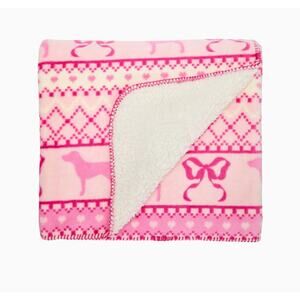 NWT Victoria's Secret Pink x LoveShackFancy Sherpa Blanket